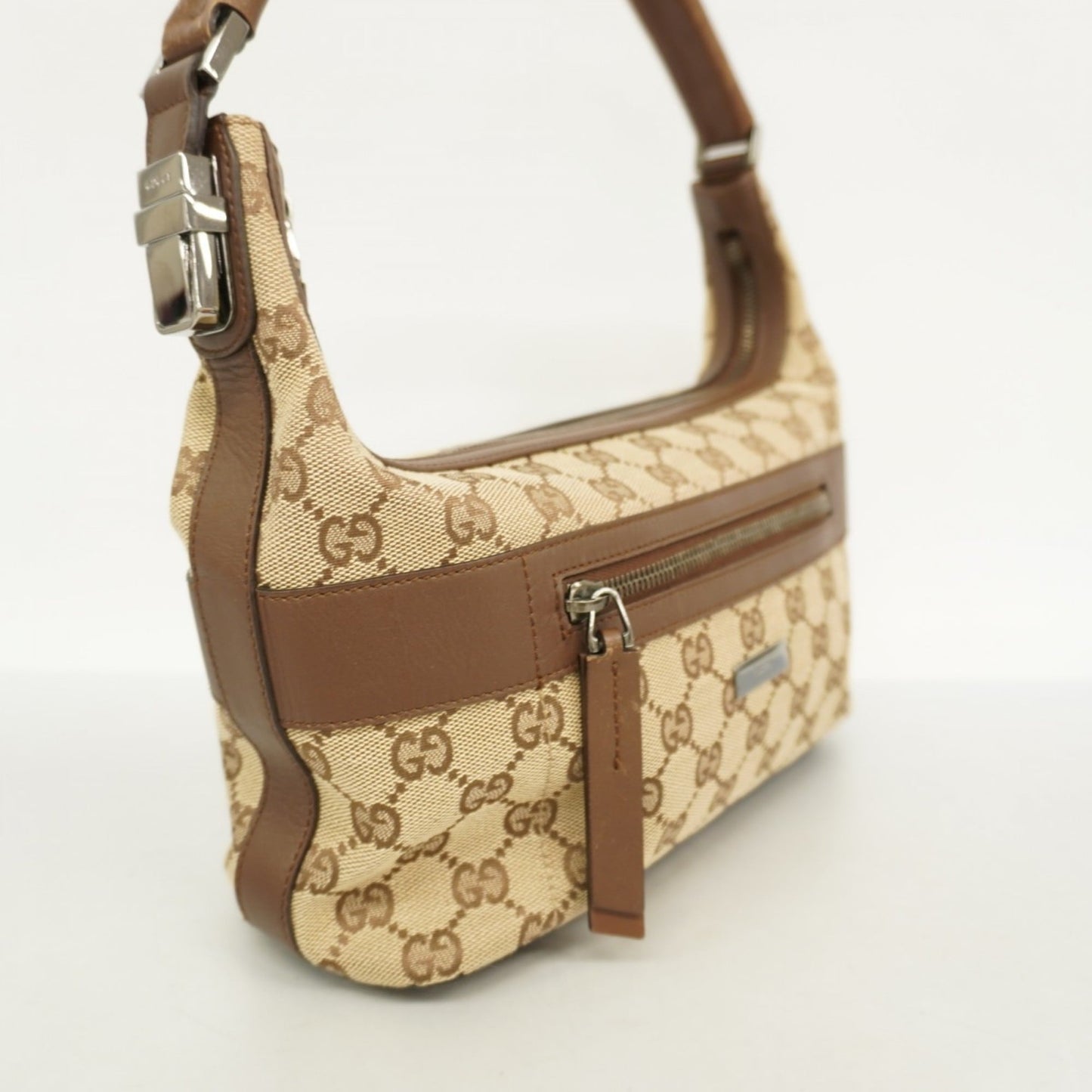 Gucci Brown Canvas Shoulder Bag ( )