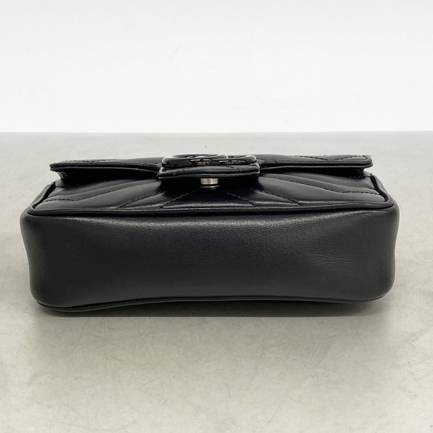 Gucci Black Leather Shoulder Bag ( )