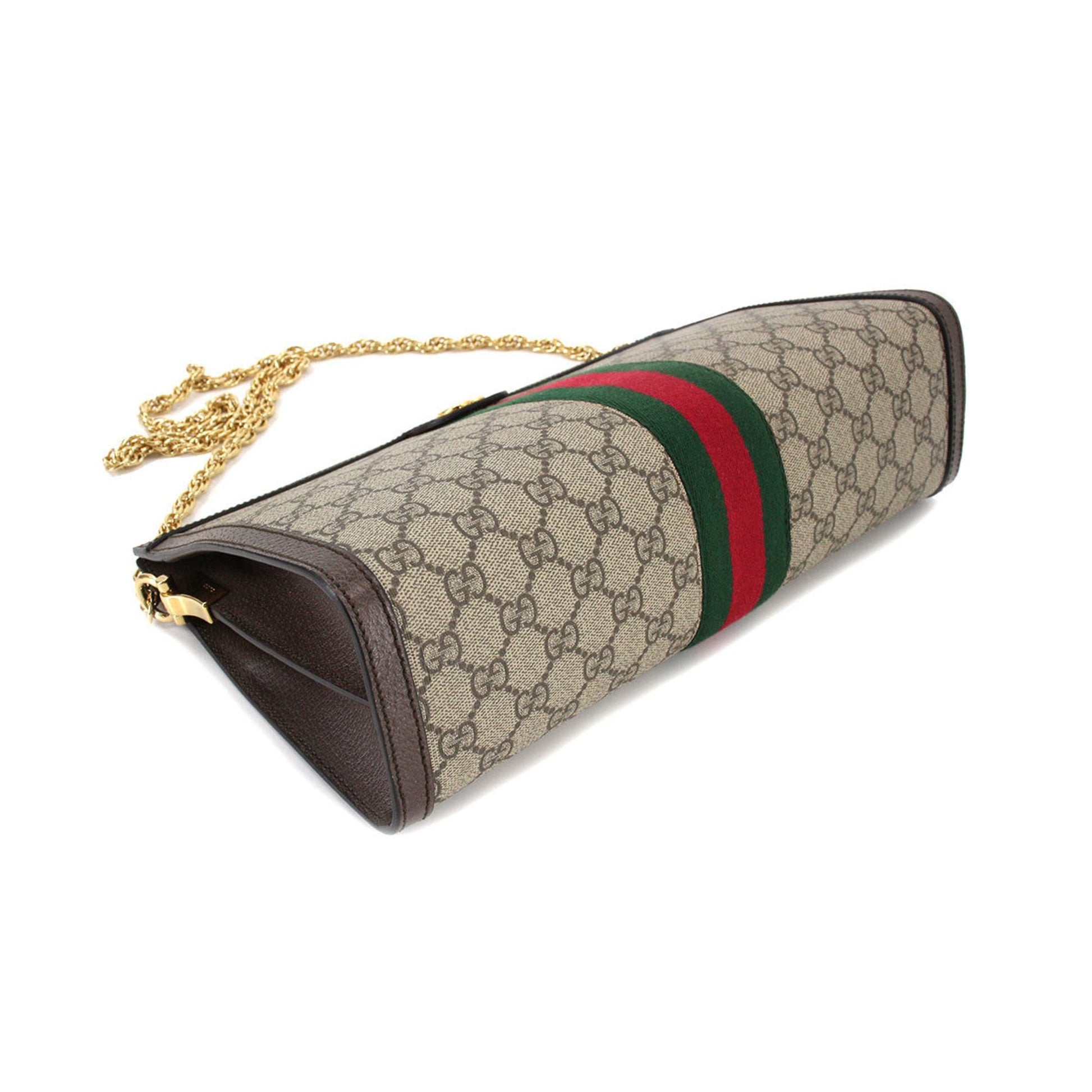 Gucci Ophidia Brown Leather Shoulder Bag
