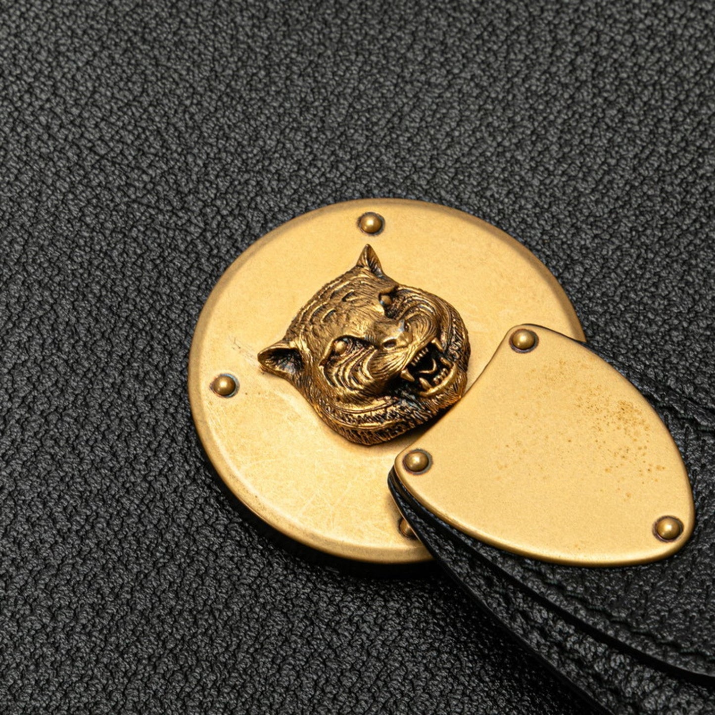 Gucci Black Leather Briefcase Clutch Bag ( )