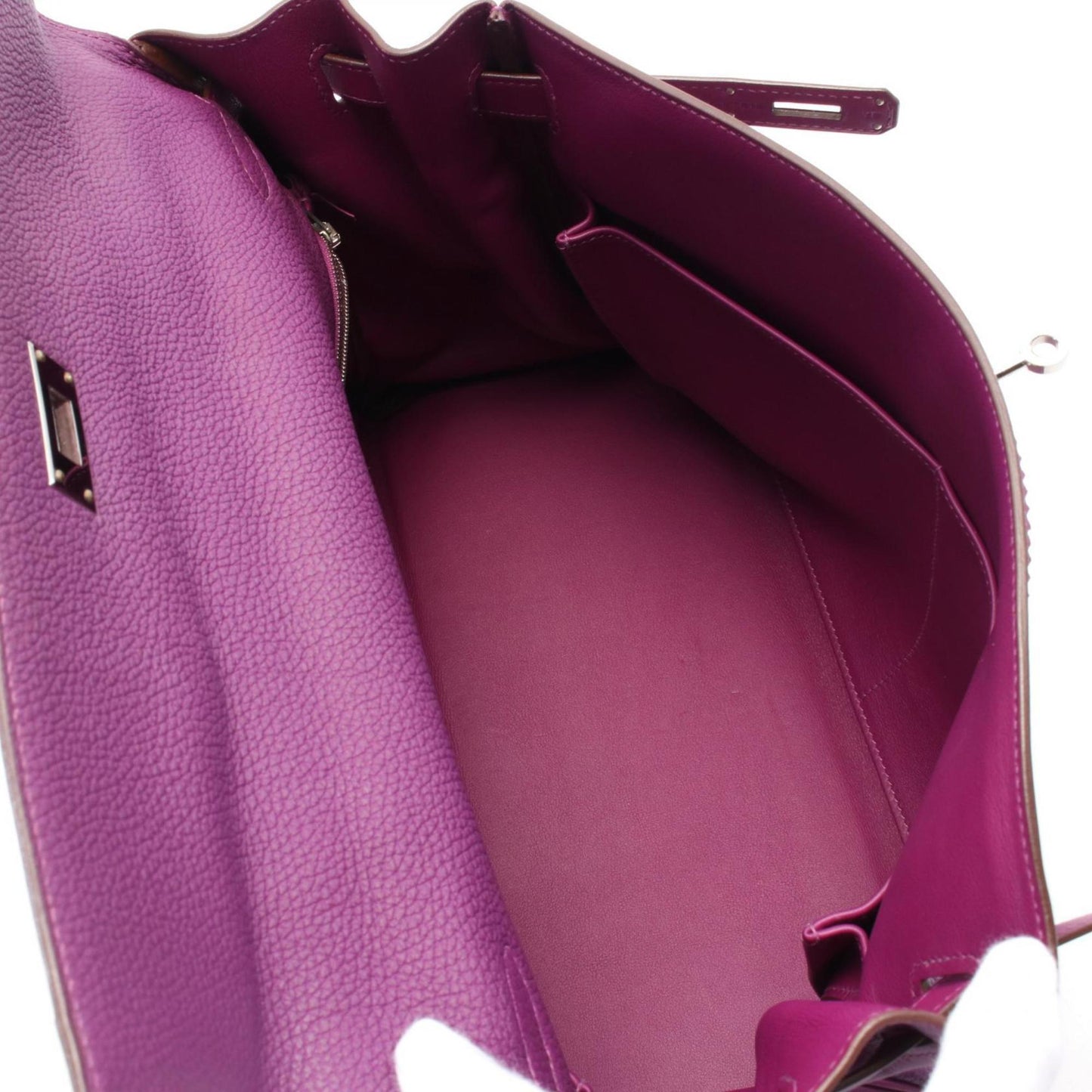 Hermes Kelly Anemone Purple Togo Leather Swift Leather Handbag ( )