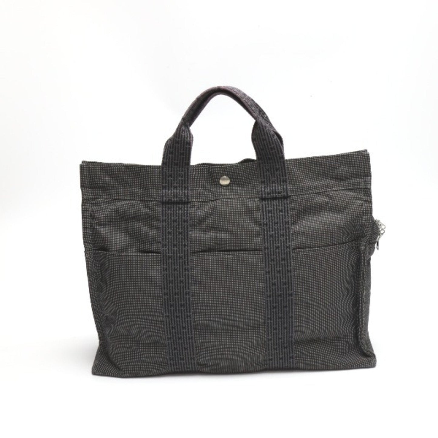Hermes Her Line Gray Canvas Tote Bag ( )