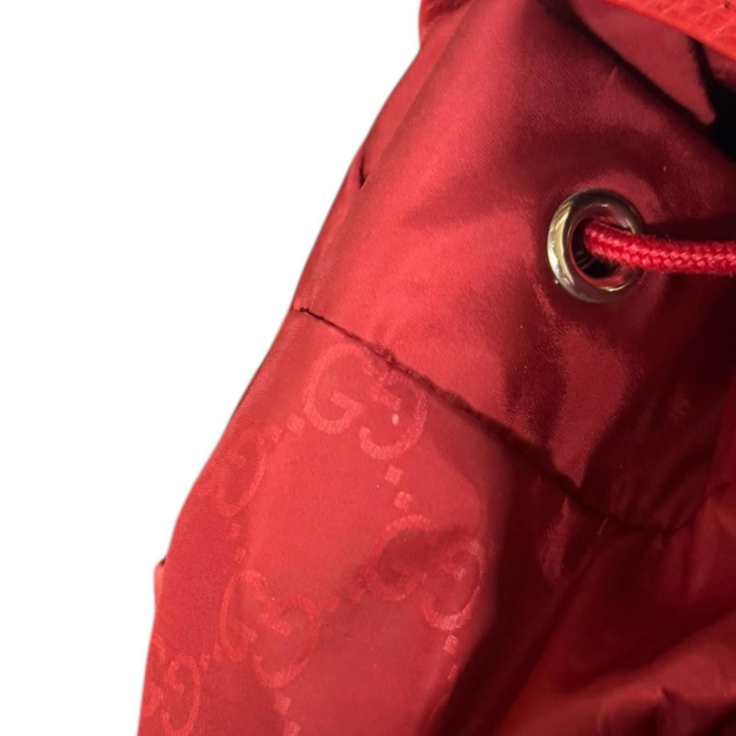 Gucci Red Color Nylon Backpack ( )