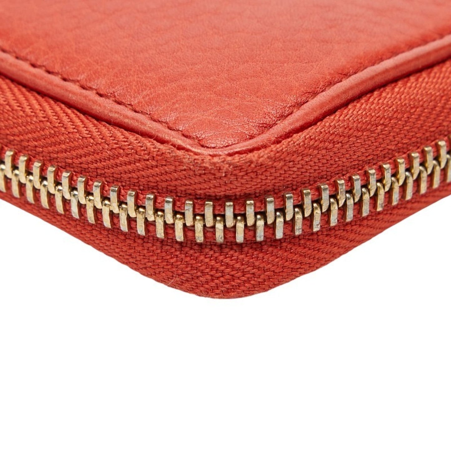 Gucci Red Color Leather Long Wallet (Bi-Fold) ( )
