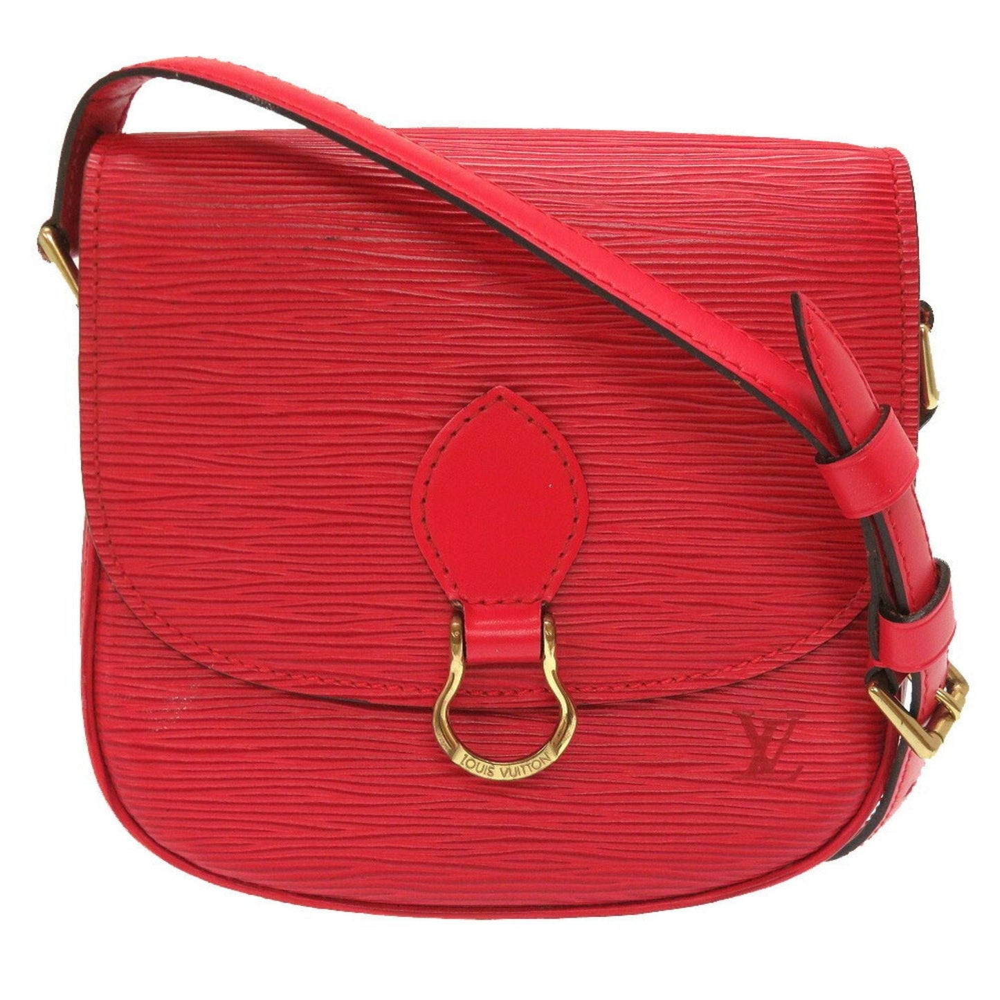 Louis Vuitton Epi Mini Saint-Cloud Castilian Red Shoulder Bag