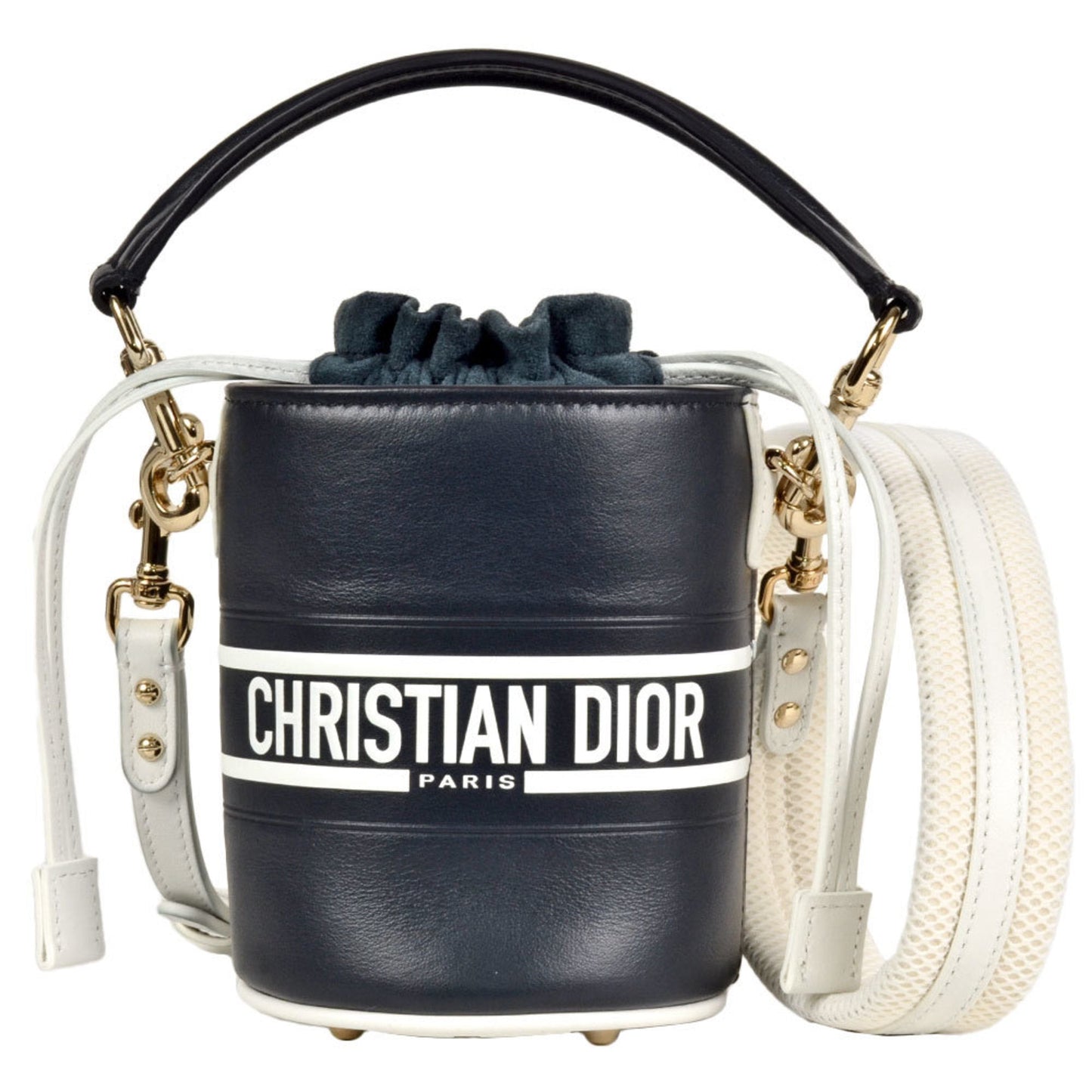Christian Dior Black Leather Handbag Shoulder Bag ()