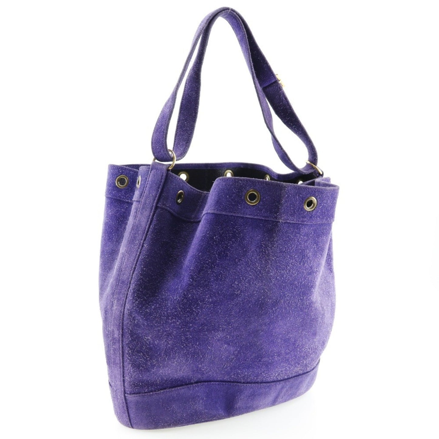Hermes Purple Suede Shoulder Bag ( )