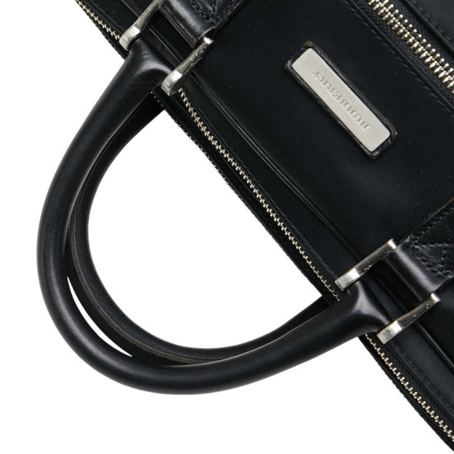 Burberry Black Nylon Leather Shoulder Bag ( )