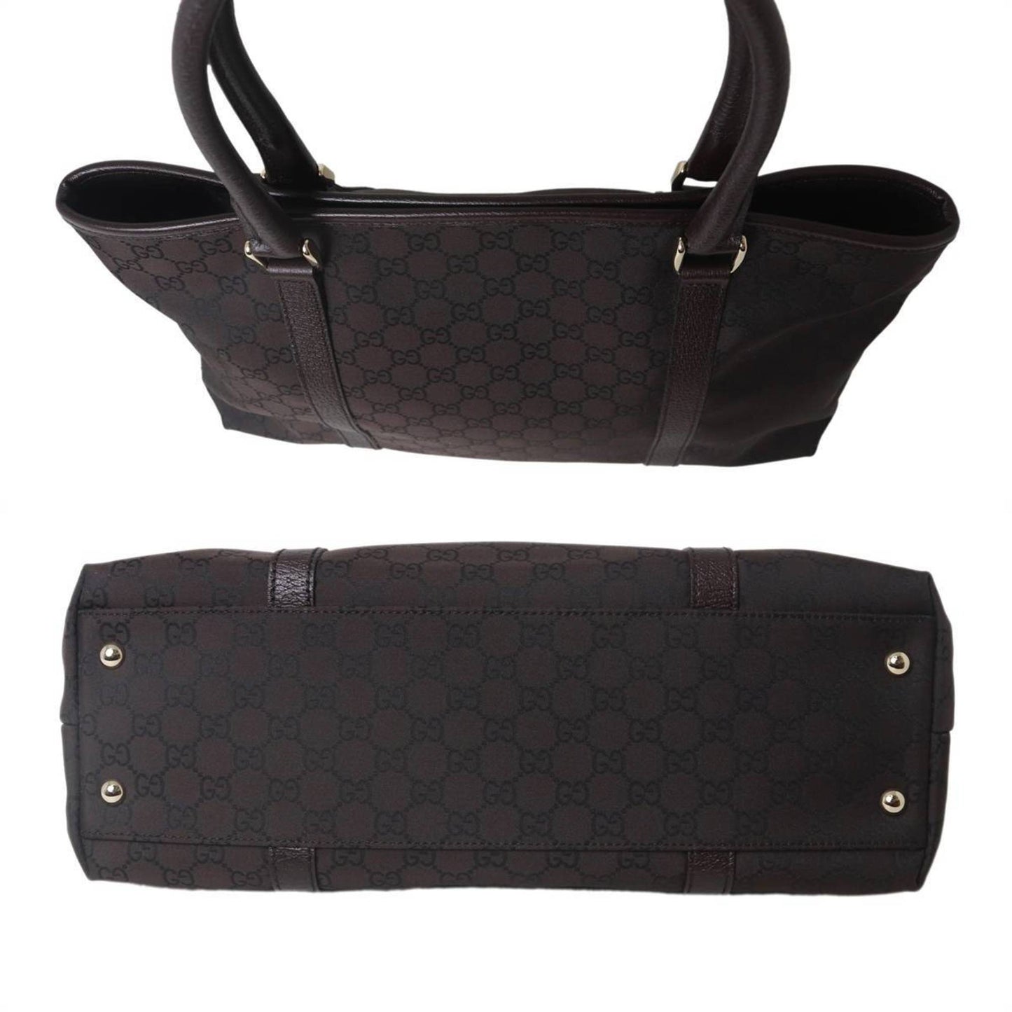Gucci Brown Gg Canvas Tote Bag ( )