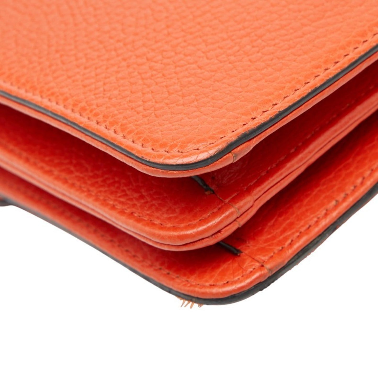 Gucci Orange Leather Shoulder Bag ( )