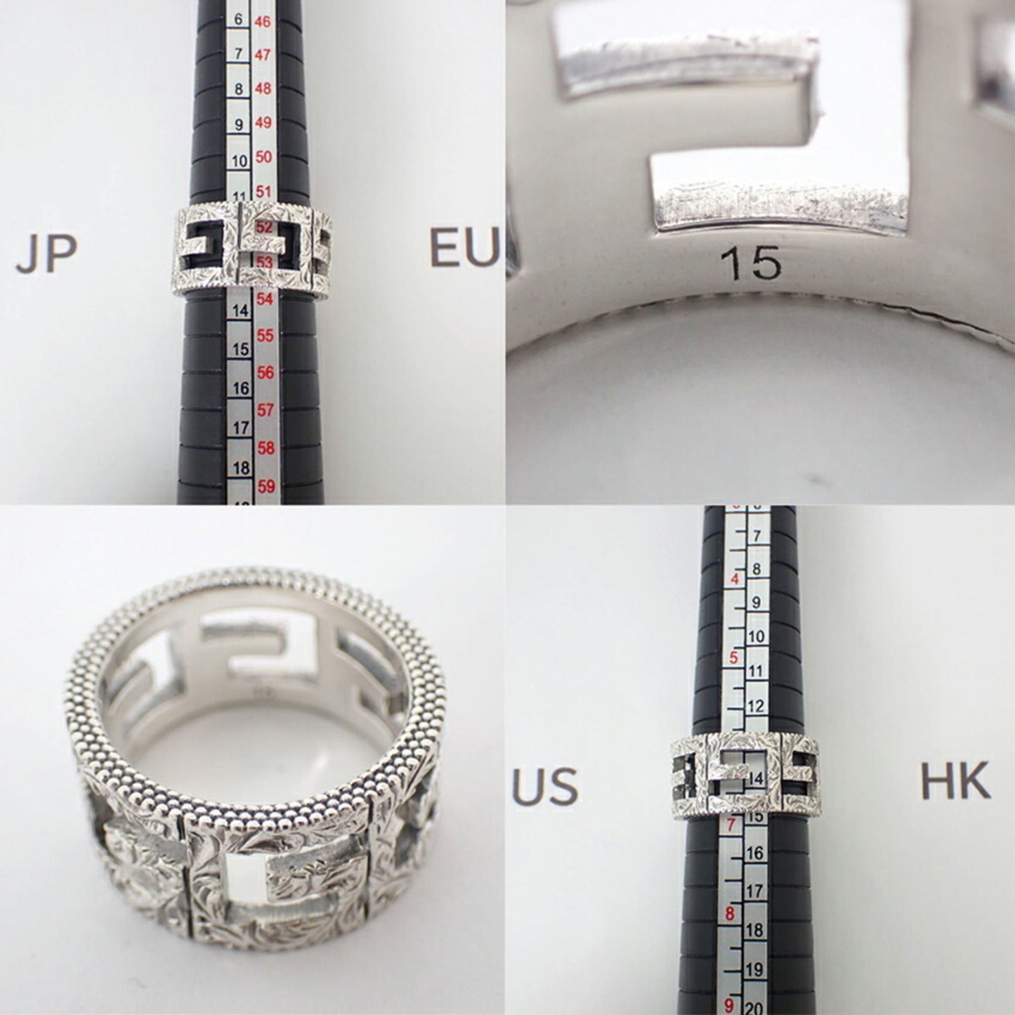 Gucci Silver Sterling Silver 925 Band Ring ( )