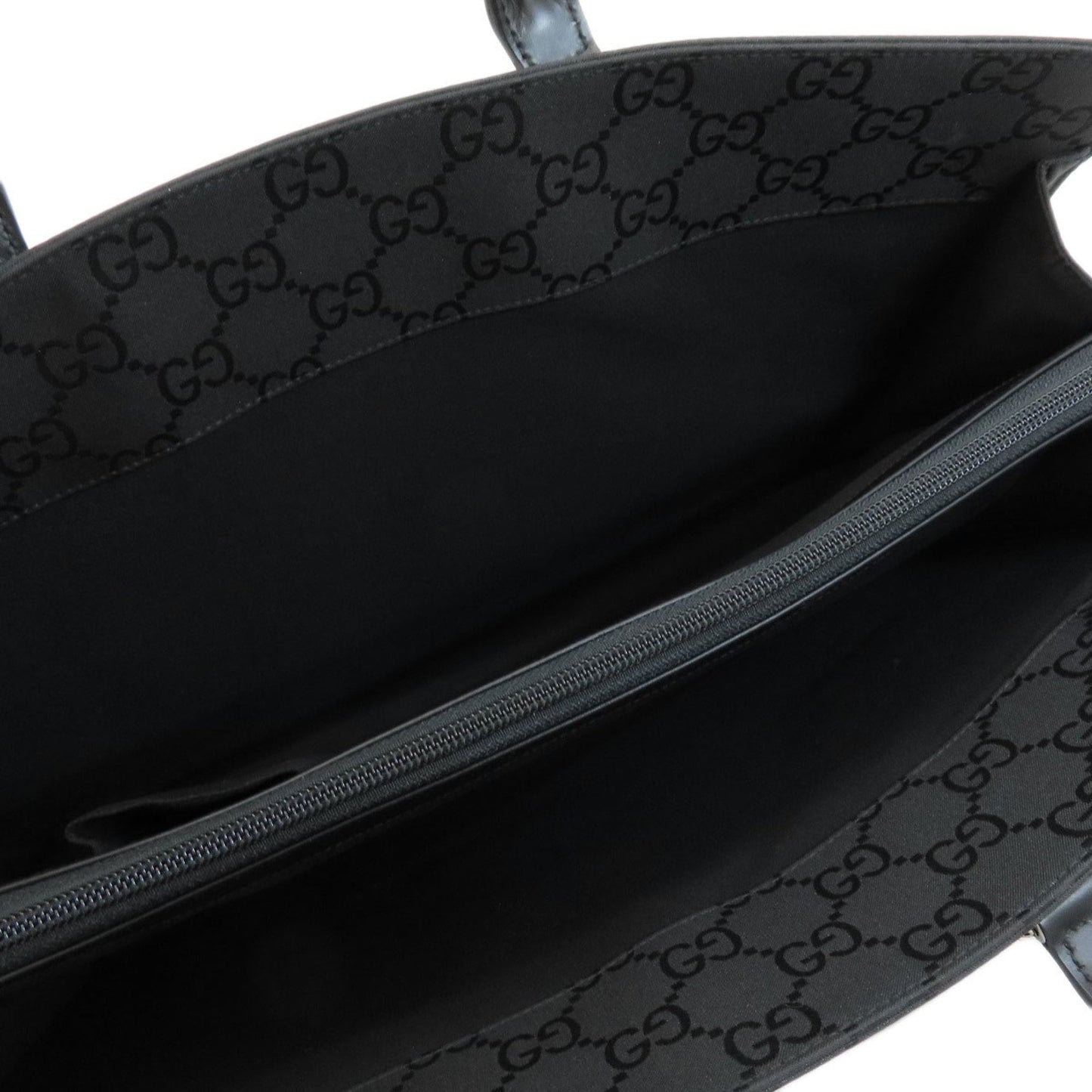 Gucci Black Nylon Canvas Briefcase Handbag ( )