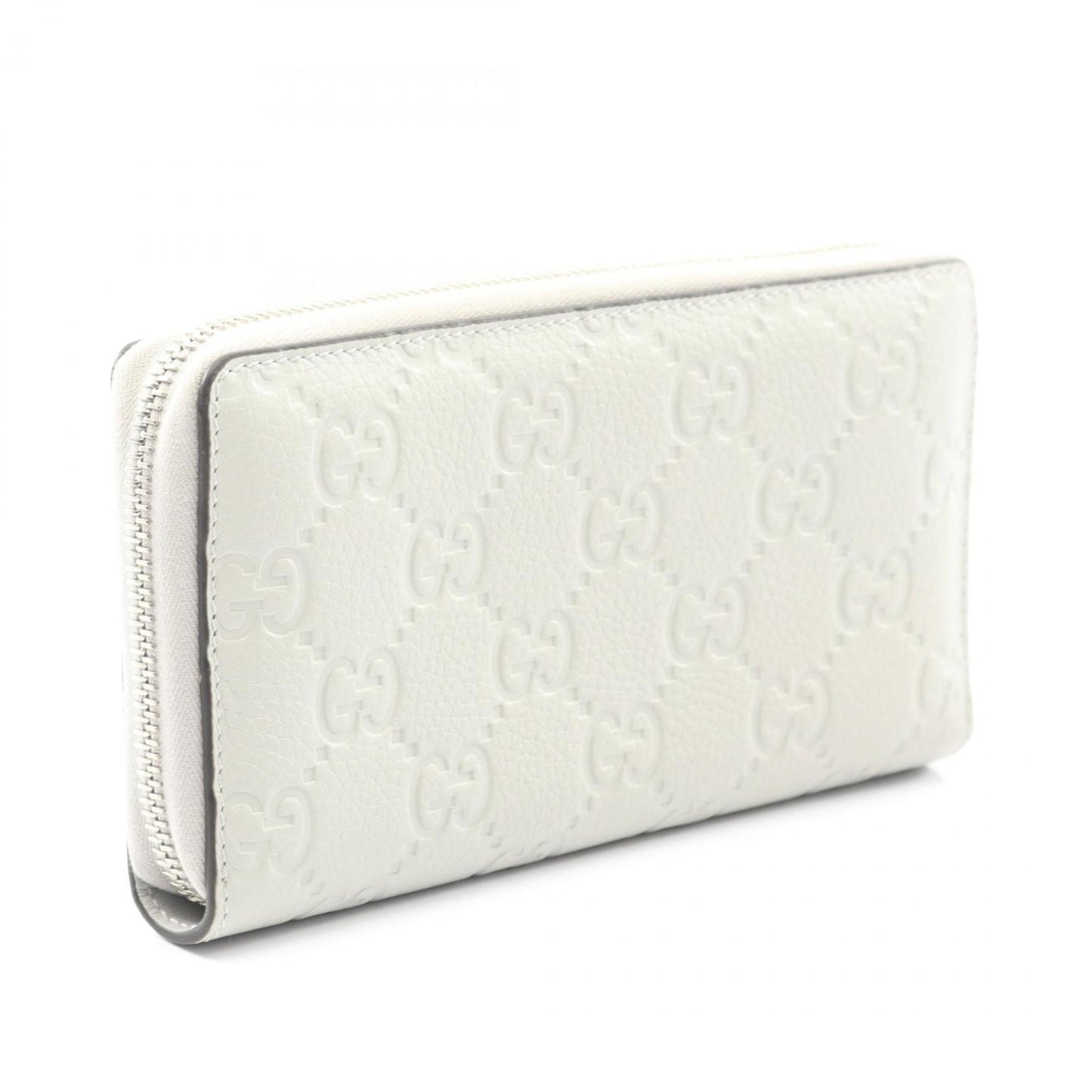 Gucci Gray Leather Long Wallet (Bi-Fold) ( )
