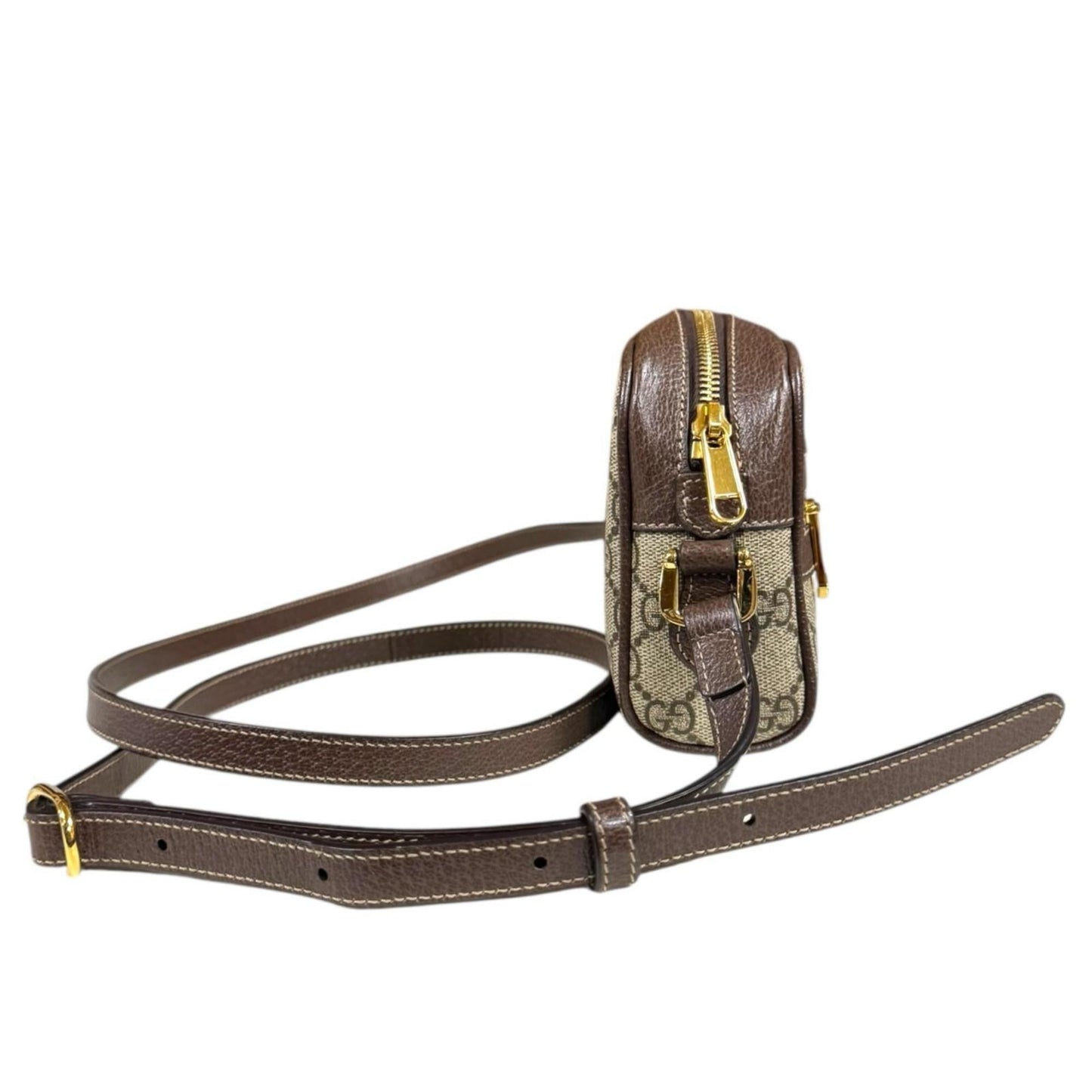Gucci Brown Gg Supreme Canvas Shoulder Bag ( )