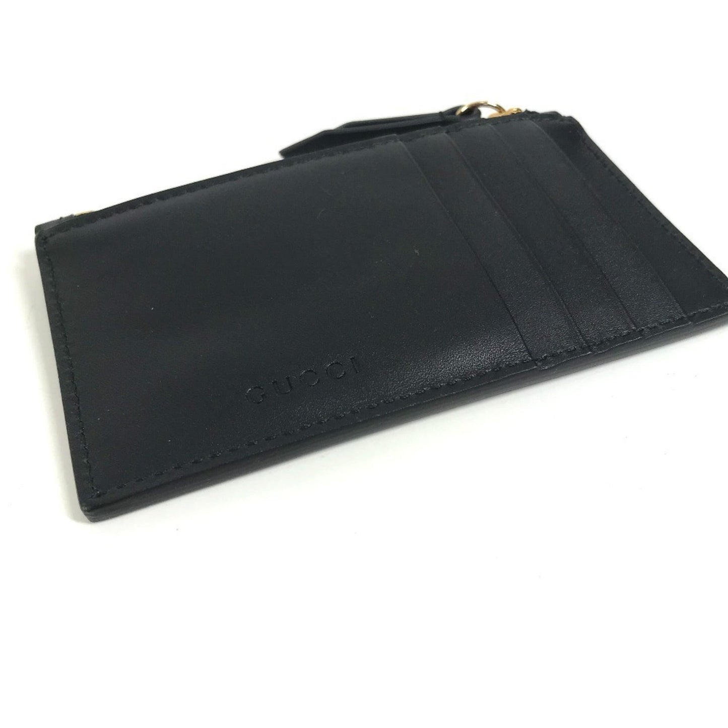 Gucci Black Leather Coin Purse/Coin Case ( )