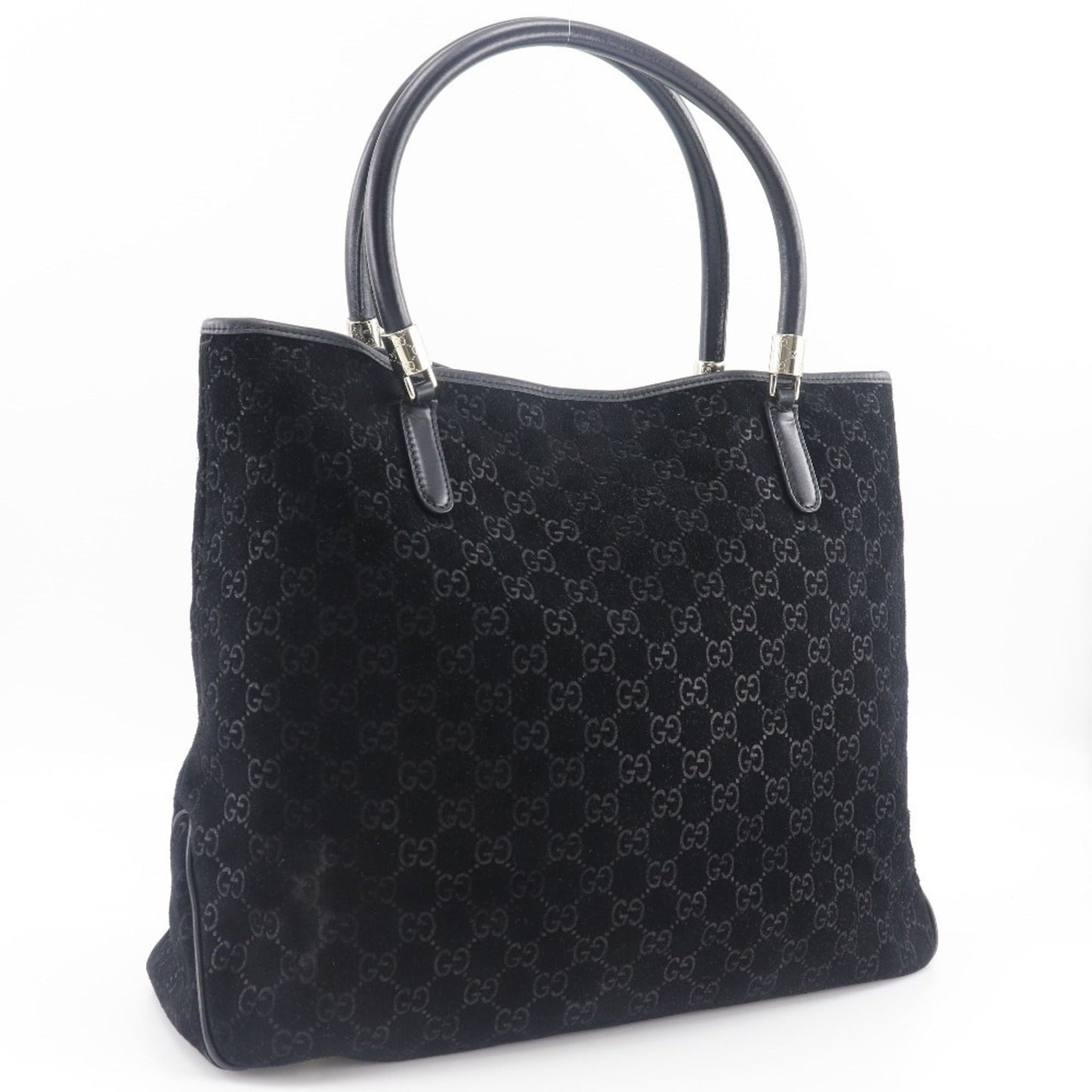 Gucci Black Suede Tote Bag ( )