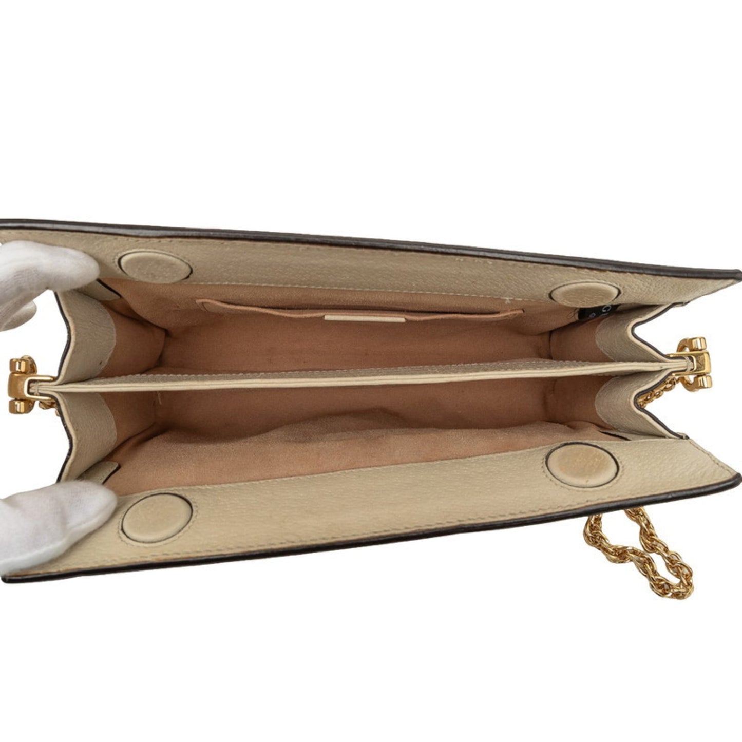 Gucci Beige Multi-Color Leather Shoulder Bag ( )