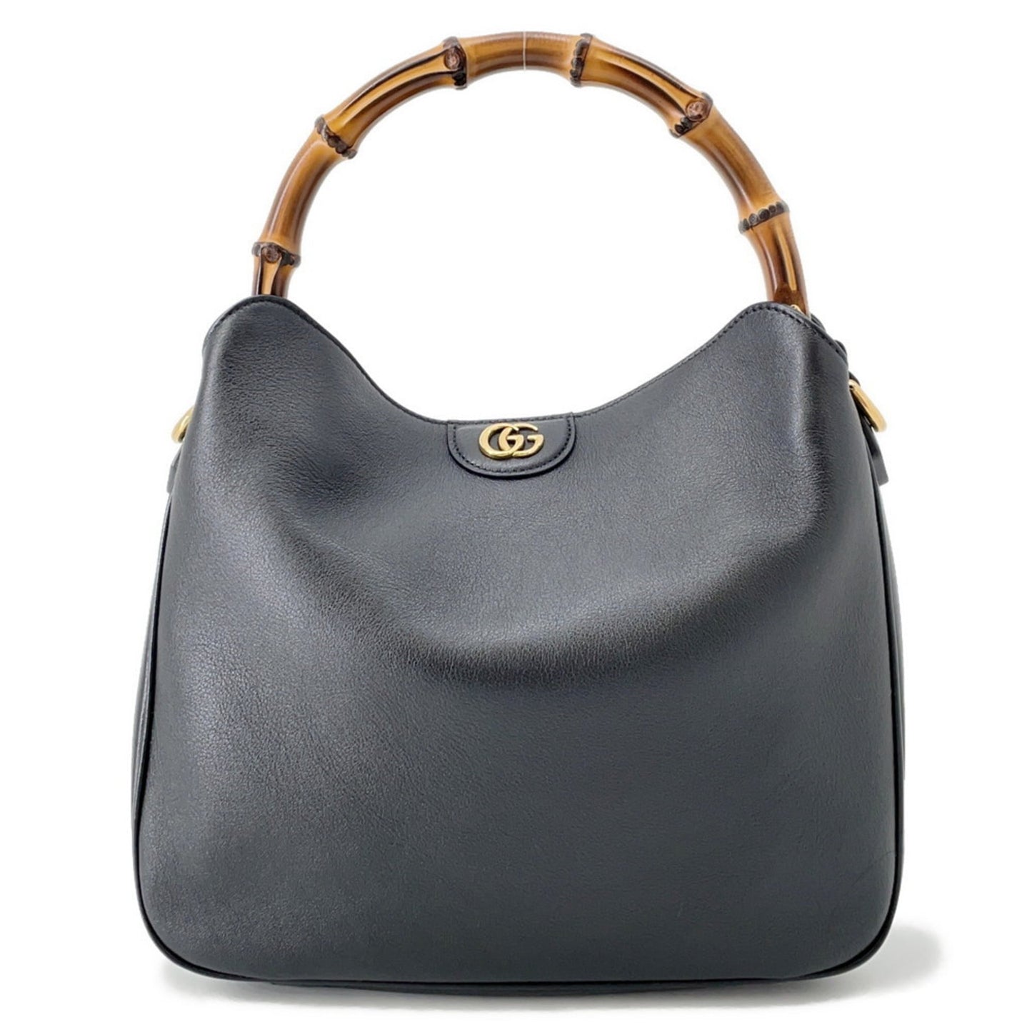 Gucci Beige Black Leather Handbag ( )