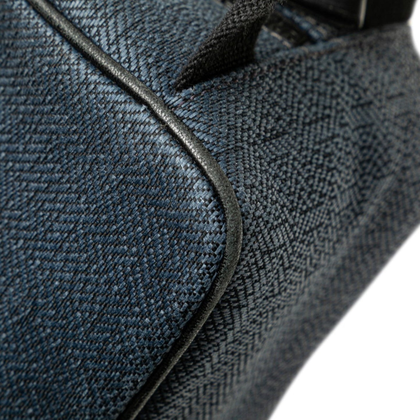 Hermes Navy Toile Chevron Pouch ( )