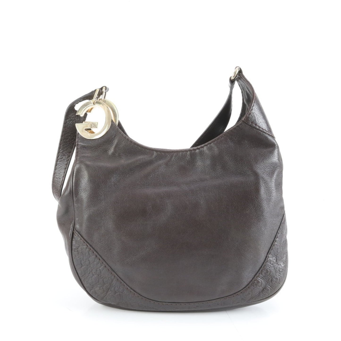 Gucci Brown Leather Shoulder Bag ( )
