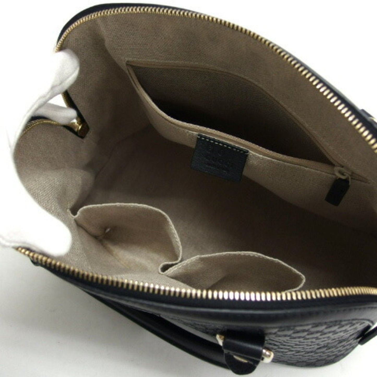 Gucci Microguccissima Black Leather Handbag Shoulder Bag ( )