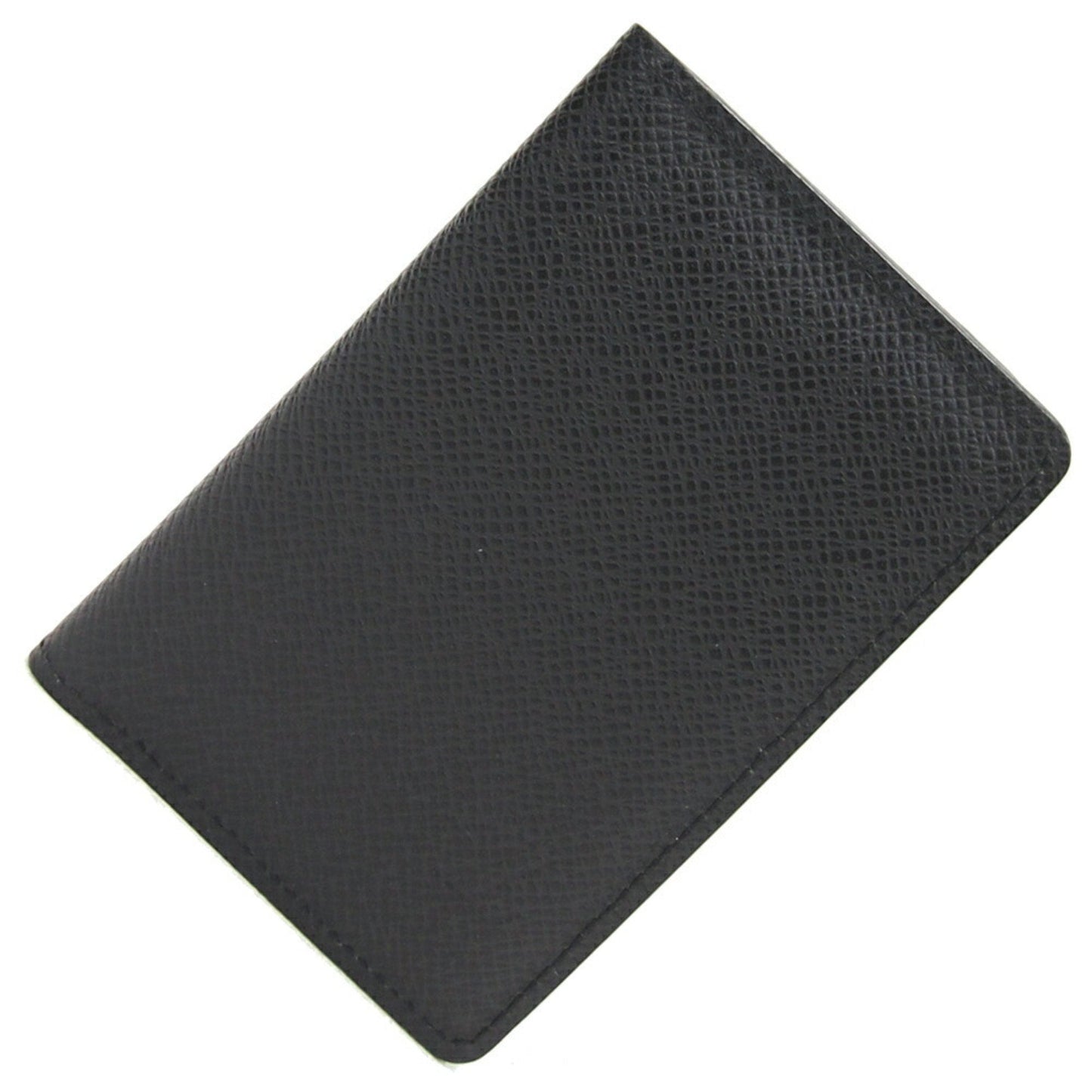LOUIS VUITTON Card Case Taiga Organizer de Poche Noir Pass Business Holder Men's