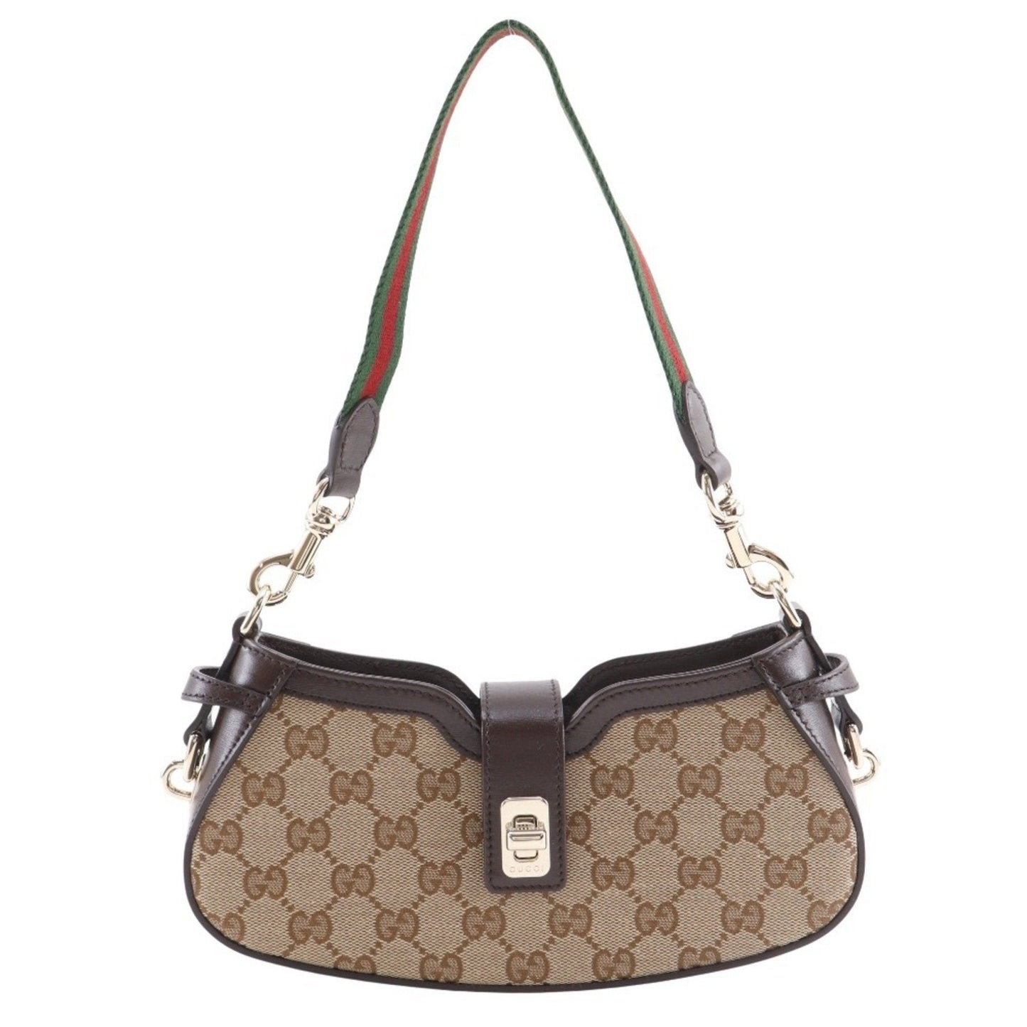 Gucci Brown Gg Canvas Shoulder Bag ( )