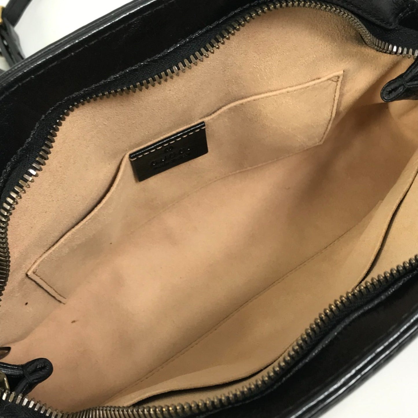 Gucci Black Leather Shoulder Bag ( )