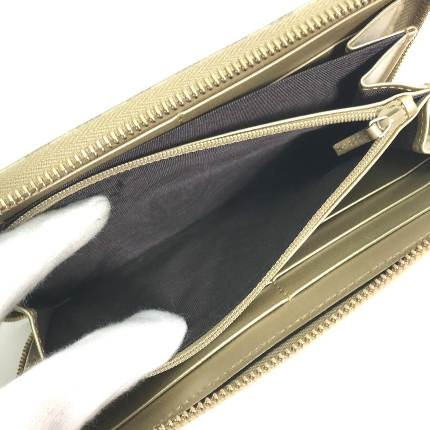Gucci Gold Leather Long Wallet (Bi-Fold) ( )