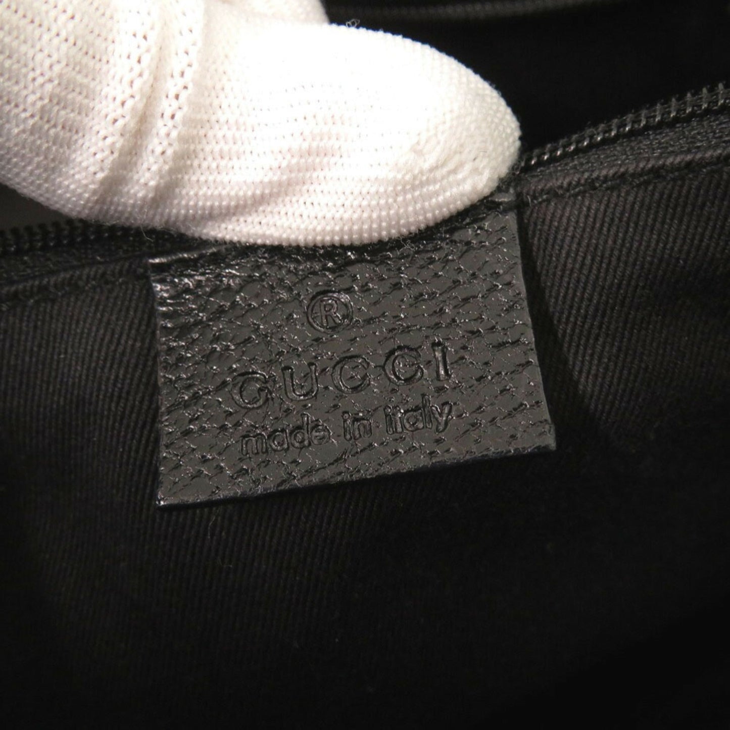Gucci Black Gg Canvas Handbag Tote Bag ( )