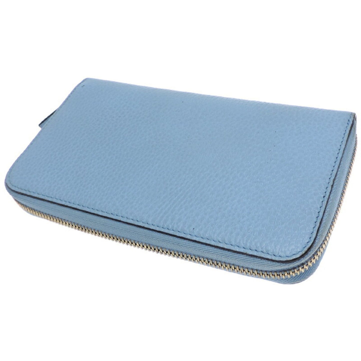 Gucci Sky Blue Leather Long Wallet (Bi-Fold) ( )
