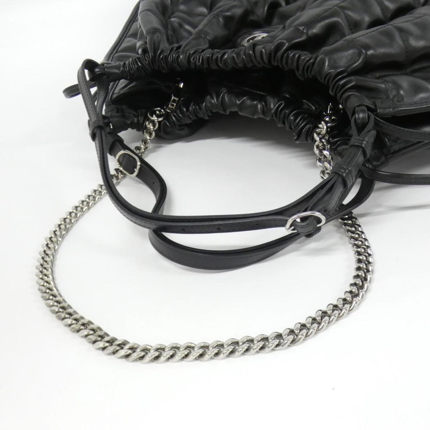 Gucci Black Leather Shoulder Bag ( )