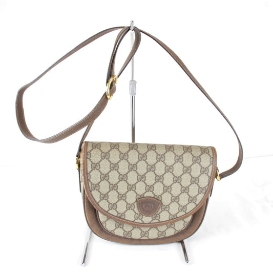 Gucci Brown Gg Supreme Shoulder Bag ( )