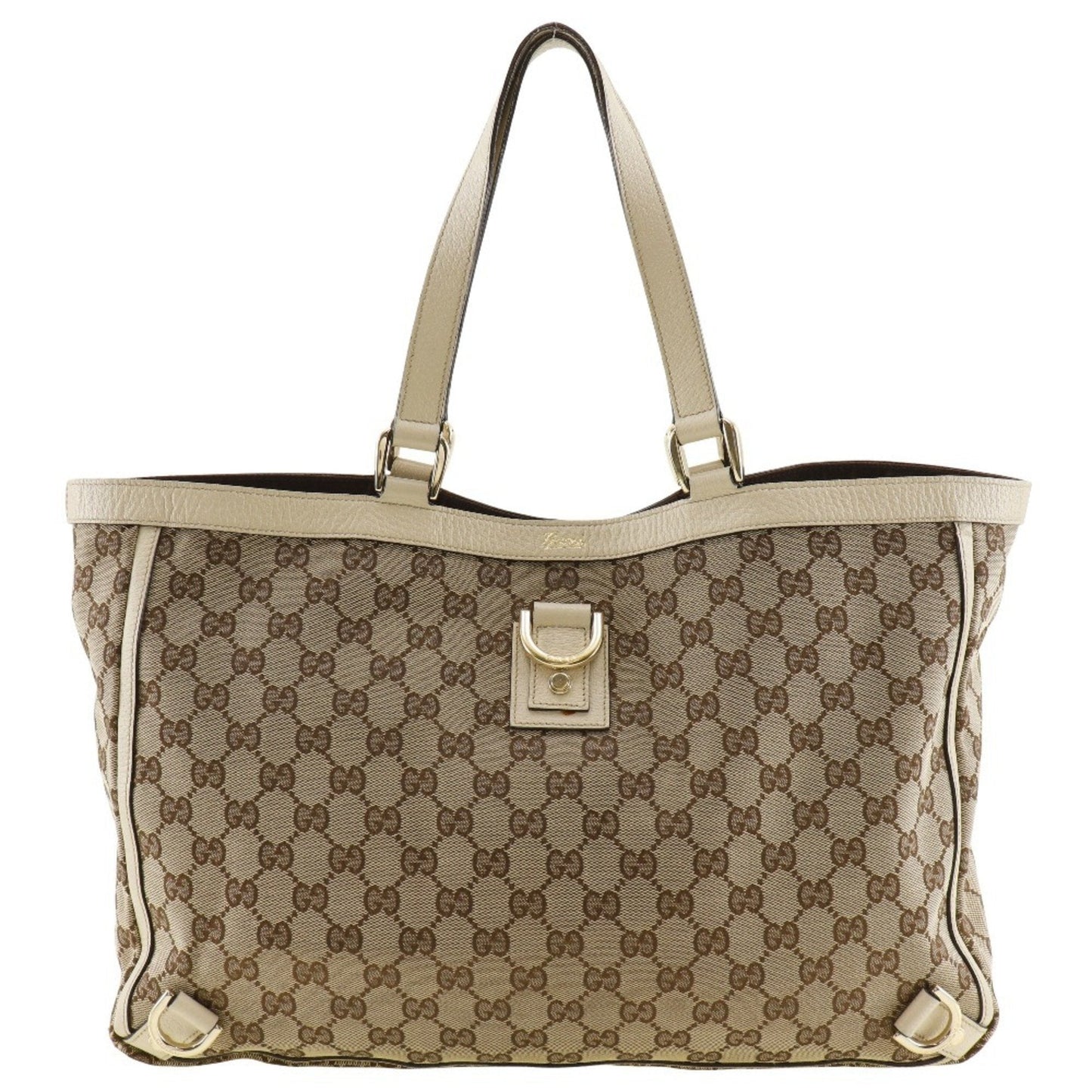 Gucci Abbey Brown Gg Canvas Tote Bag ( )