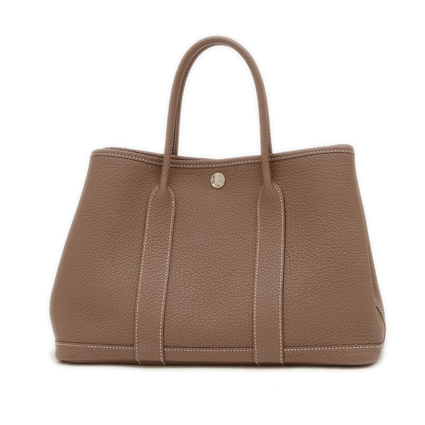 Hermes Garden Etoupe Gray Negonda Leather Tote Bag ( )