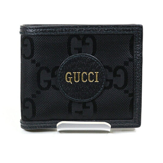 Gucci Black Nylon Leather Wallet (Bi-Fold) ( )