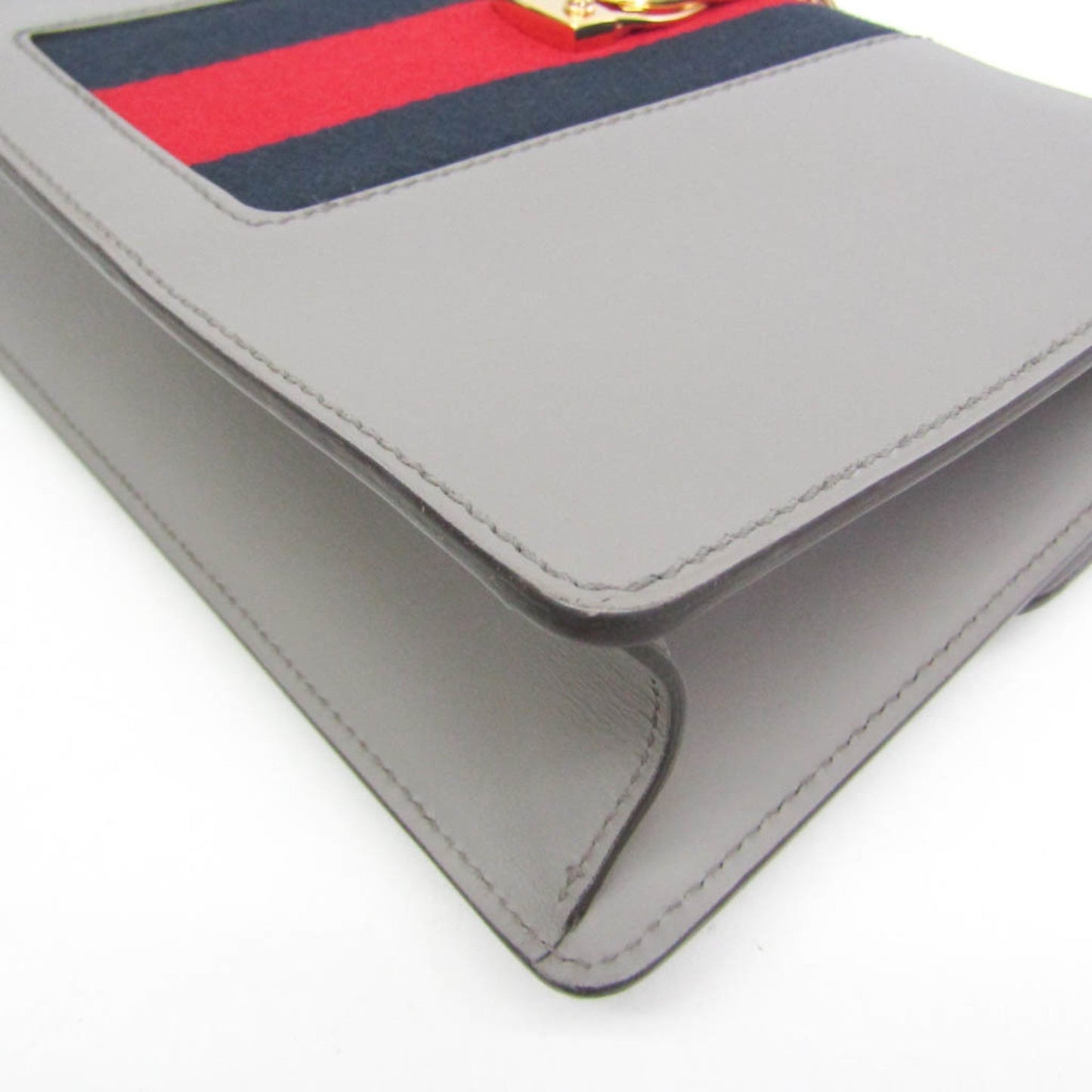 Gucci Gray Leather Shoulder Bag ( )
