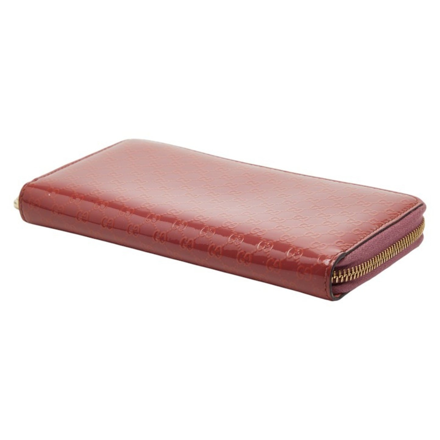Gucci Pink Red Color Leather Long Wallet (Bi-Fold) ( )