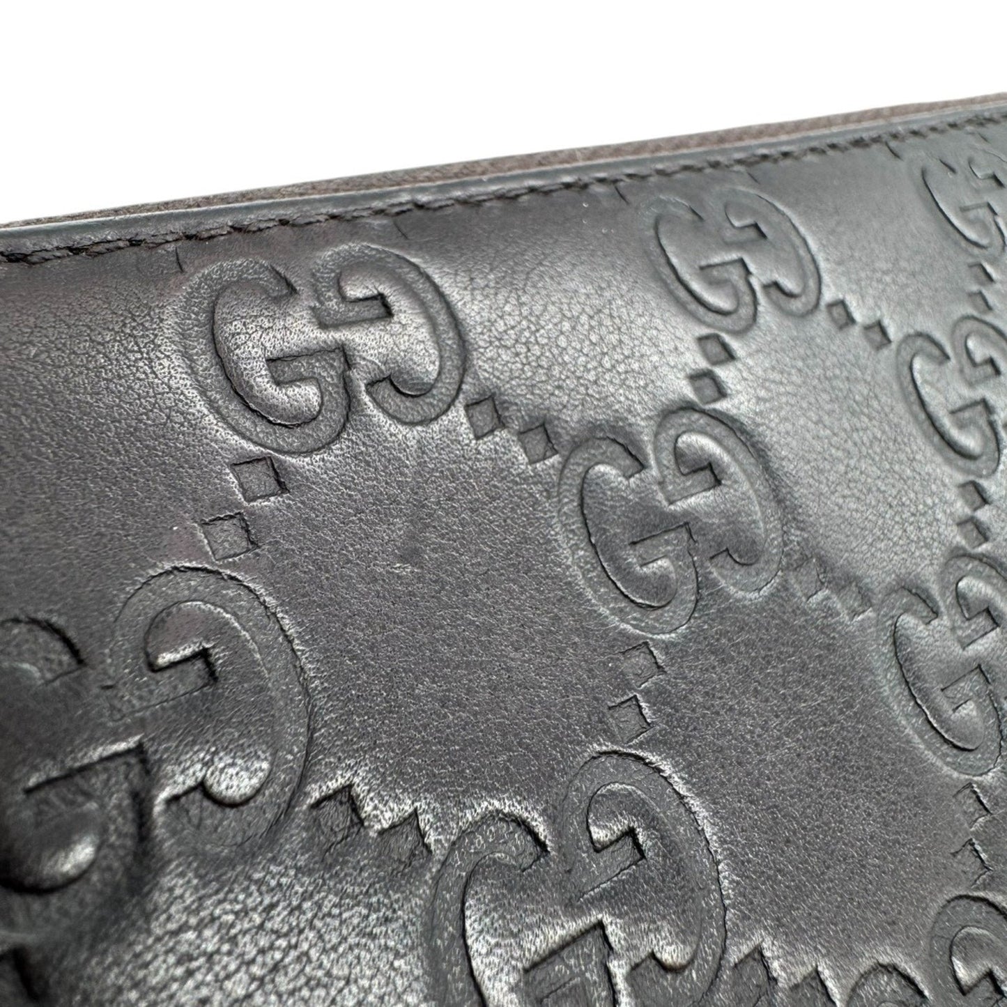 Gucci Brown Leather Long Wallet (Bi-Fold) ( )