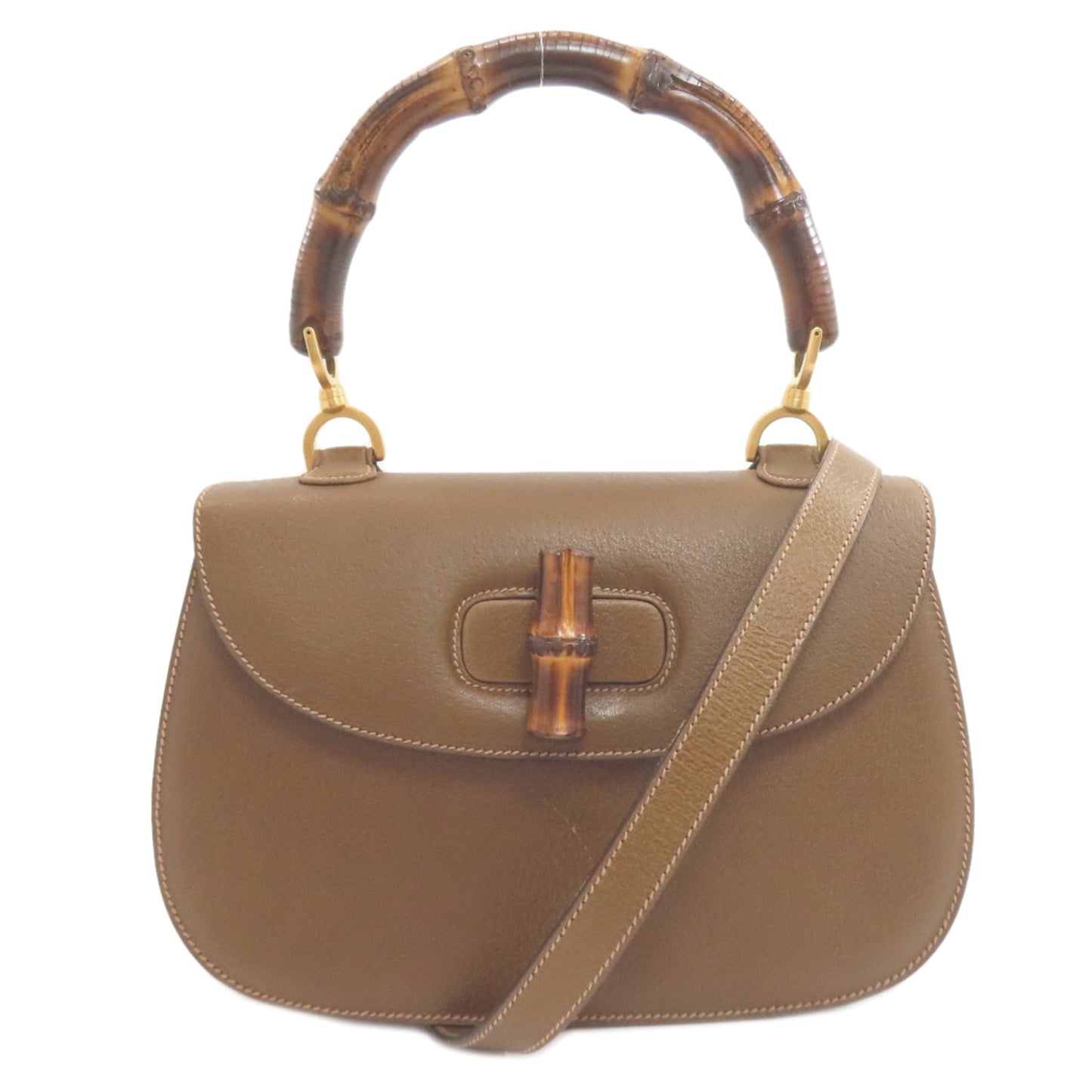 Gucci Brown Leather Handbag ( )