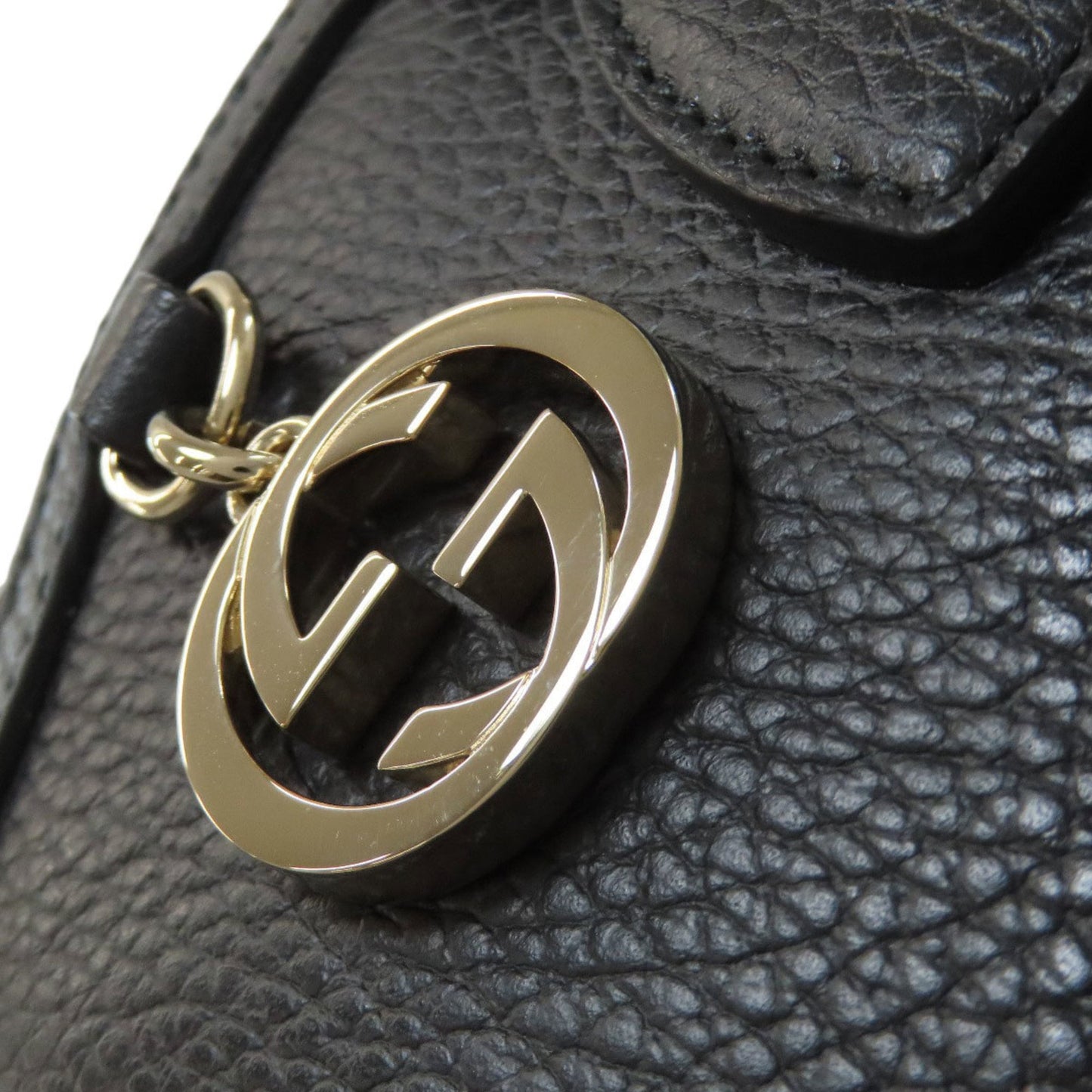 Gucci Black Leather Handbag ( )