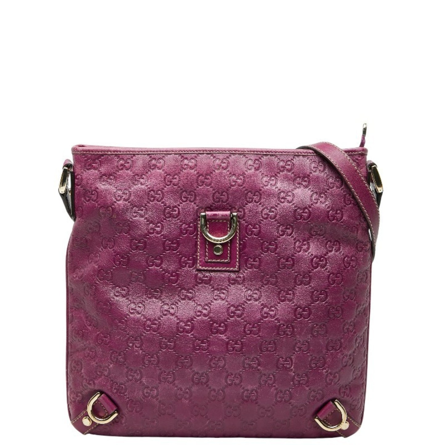 Gucci Purple Leather Shoulder Bag ( )