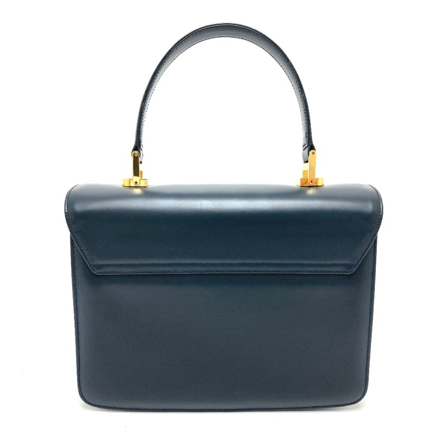 Gucci Navy Leather Handbag ( )