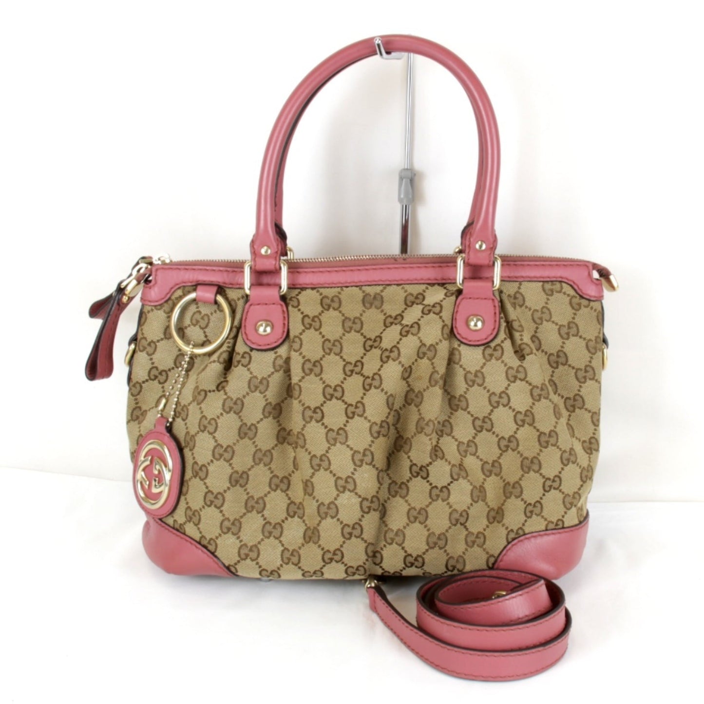 Gucci Brown Gg Canvas Shoulder Bag ( )
