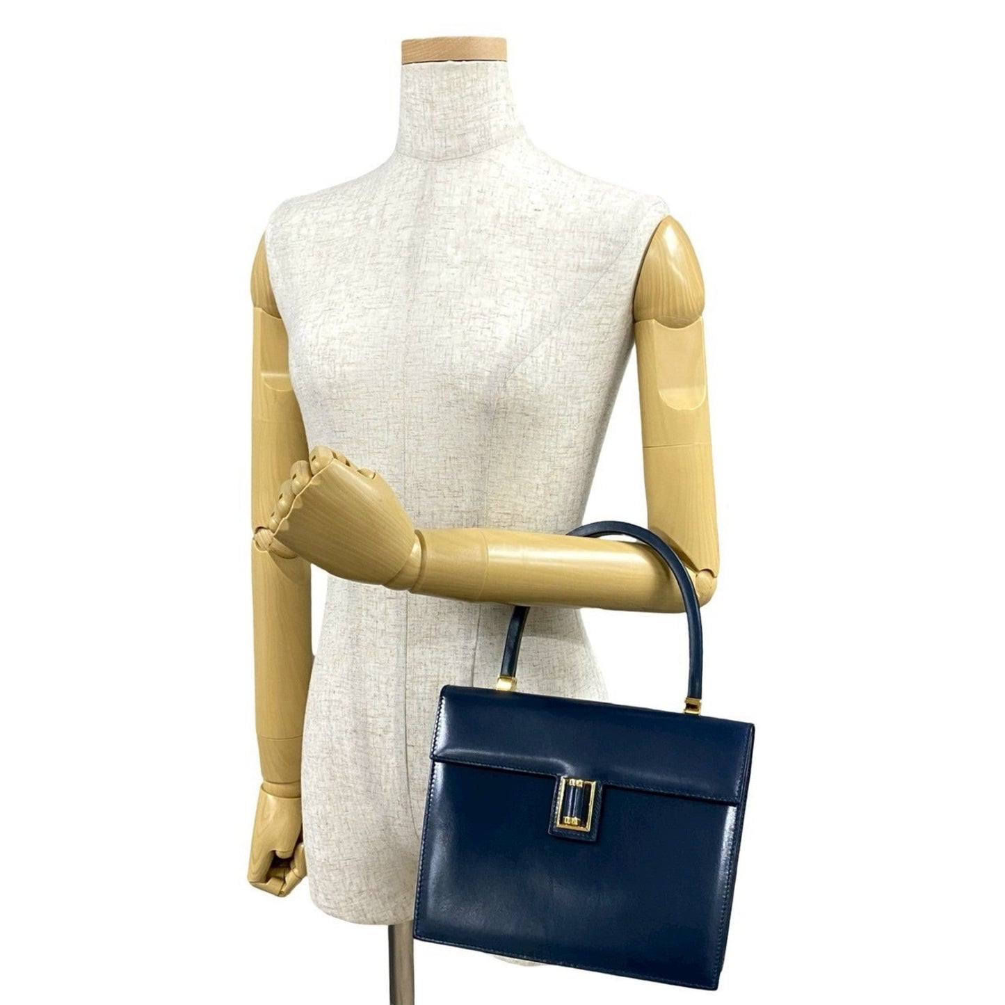 Gucci Navy Leather Handbag ( )