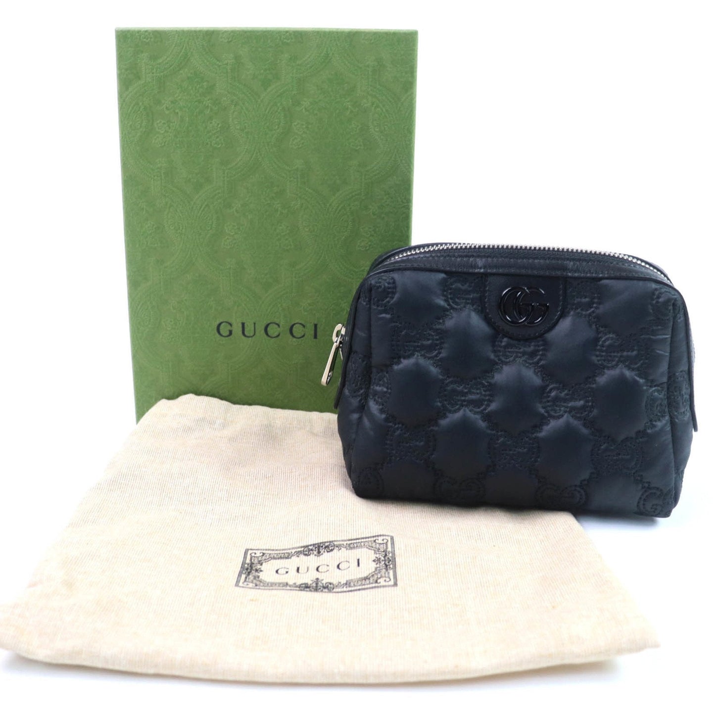 Gucci Black Purple Nylon Pouch ( )