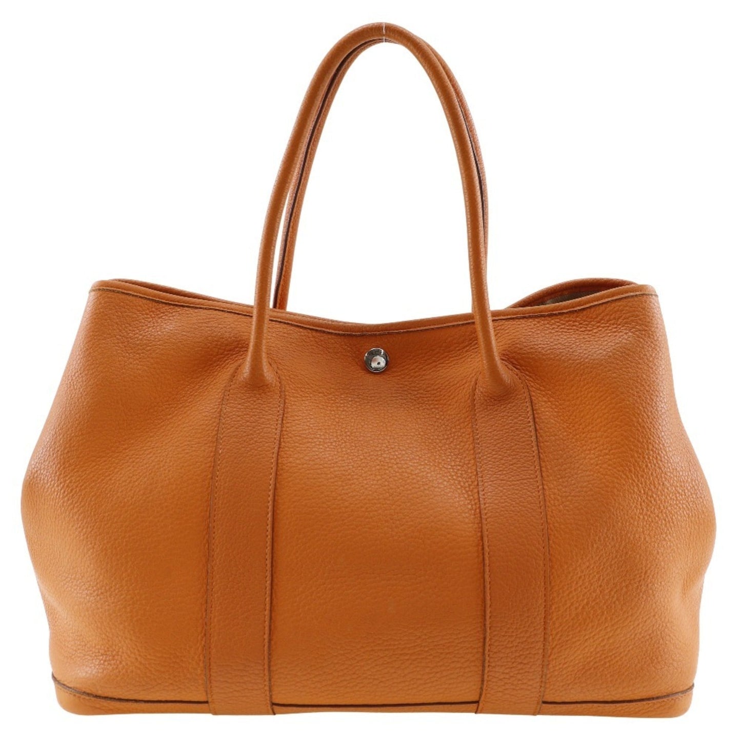 Hermes Orange Fjord Leather Tote Bag ( )