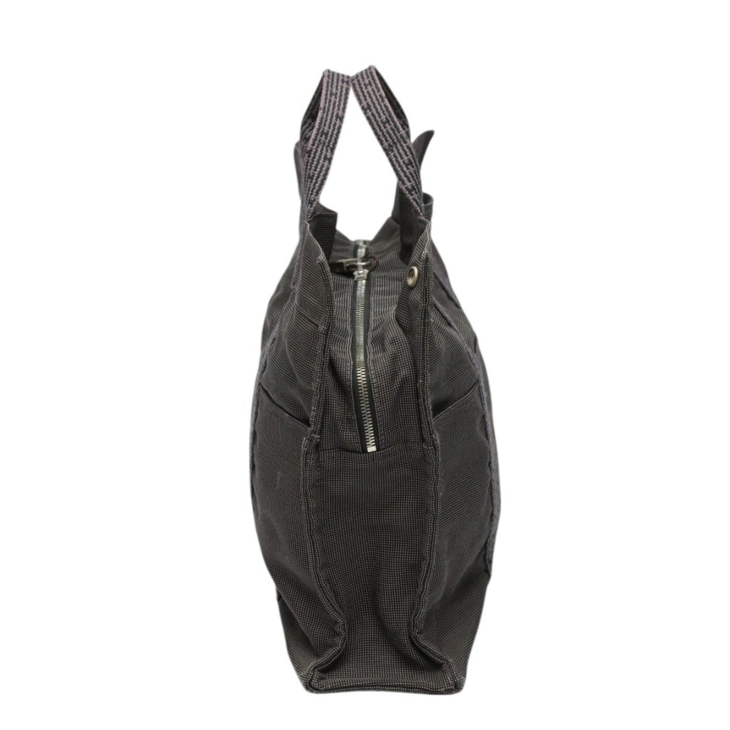 Hermes Gray Canvas Tote Bag ( )