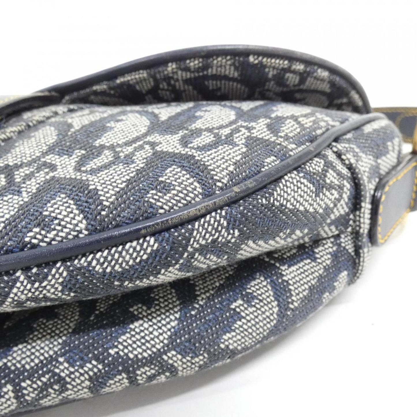 Christian Dior Blue Canvas Shoulder Bag ()