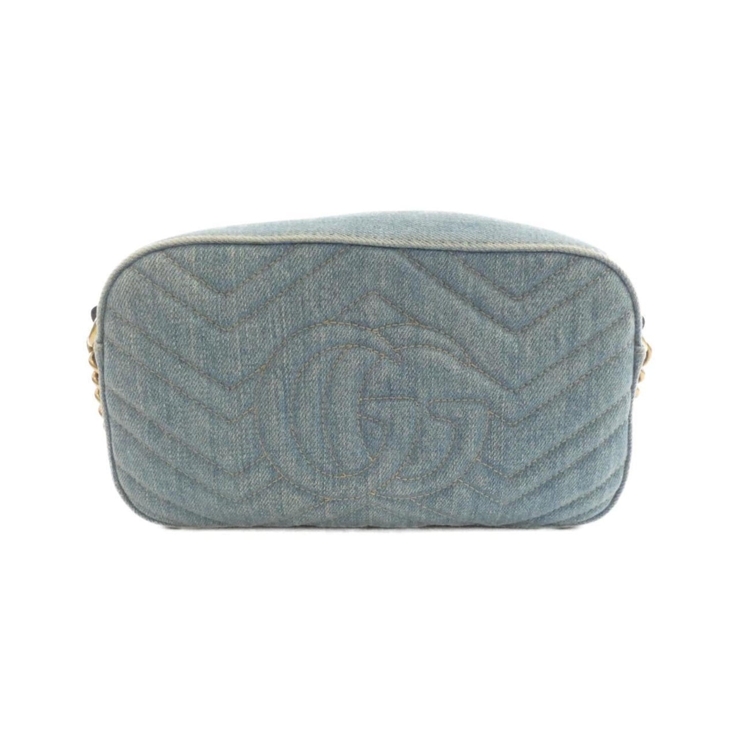 Gucci Blue Denim Shoulder Bag ( )